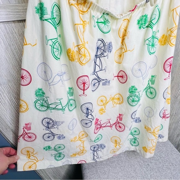 ModCloth Rainbow Bicycle Print Midriff Dress - Picture 4 of 8